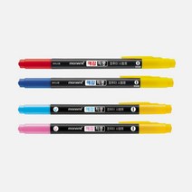 모나미] 예감적중 컴퓨터싸인펜 시험용 트윈펜, 12개, 흑색 적색