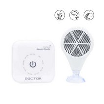 자동청소어항 3/4 세대 Chihiros 의사 조류 제거 트윈스타 전자 억제 녹색 수족관 물고기 새우 수생 식물 깨끗한 탱크, [03] US Plug, [03] DoctorMate bluetooth