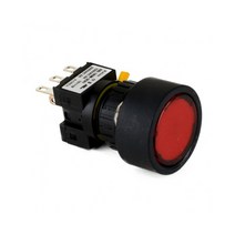 자동 복귀 24V 매입형 전원 LED 푸쉬온 DC 리턴 16mm 스위치 2A2B ON-(ON) KBL160M-L3C2, 그린 [KBL160M-L3CG2]