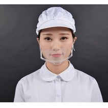 얼굴 전체 보호용 투명 위생 오픈 마스크 식품 트럭 메이크업 플라스틱 작업 얼굴 입 보호 마스크 10 개-60 개, 20 Pcs Color random
