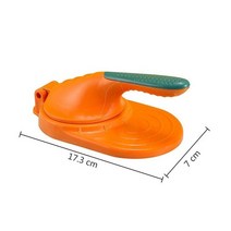 가정용제빵밀가루 반죽기Dumpling Maker Machine Press Tortilla Dough Skin Tool Wrapper 2 In 1 Mold Ra, 한개옵션1, 05 Small Orange as show