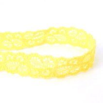 [Y-42-02]아이비헤어타이 15mm 옐로 1yd(90cm)