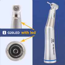 고출력 풍력 발전기 led 자체 치과 콘트라 앵글 핸드피스 푸시 버튼 척 1:1 감소, 02 AI-G20LED