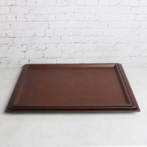 일식 브라운 논슬립 트레이 3size 1인세트 쟁반, 2호