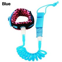 수상보드 스키 서핑 보트 전동 웨이크 탄성 코일 스탠드 서프 보드 업 패들 발목 가죽 끈 로프 TPU 다리 8 가지 색상, Blue