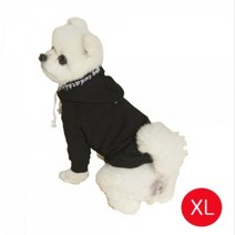 중대형견옷 베어 후드 티셔츠 블랙 XL