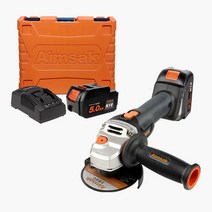 아임삭 BL18G605 충전 그라인더 핸드 무선 18V5.0Ah 배터리2개세트, 2개