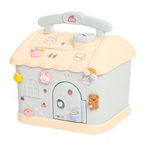 대형 저금통 Cute Banknote Bank Unbreakable Coin Piggy Large Capacity Small House Cash Jar Christmas, 한개옵션1, 01 Blue House