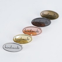 쎄비 라운드 금속라벨 (40x19mm) (낱개), 로즈골드 (50502)