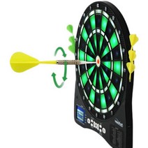 벽걸이 전자다트 램프 발광 다트보드 자동 합산 술집, 호스트+다트6개다트헤드24개+다트헤드6개