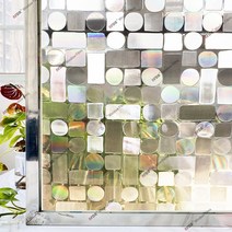 차량용 썬팅 필름 무접착 시트지 3D 무지개 창 프라이버시 스테인드 글라스 UV 보호 스티커 홈 정적 접착 접착제 열 제어 유리, [05] 90x100 cm, [01] A