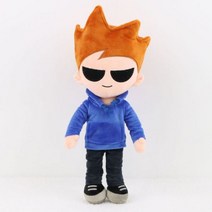 38cm 톰 Eddsworld 플러시 장난감 토드 인형 만화 애니메이션 캐릭터 소프트 키즈 소년 소녀 생일 선물 부탁, 파란