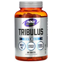나우푸드 트리뷸러스 트리블러스 Tribulus 1000mg 180 정 타블렛 남가새 사포닌, 1개, 기본