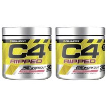 셀루코어 C4 립드 프리-워크아웃 앤 커팅 포뮬러 라즈베리 레모네이드 맛, 183g, 2개