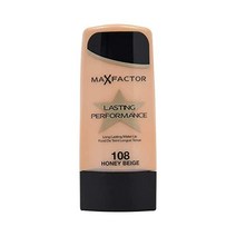 Max Factor Long Lasting Performance No.106 내추럴 베이지 파운데이션 31.2g (1.2온스) 브랜드: Max Factor, 1.10 Ounce (Pack of 1), 허니 베이지.