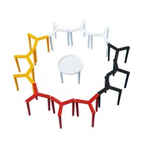 mongda 피자세이버 피자삼발이 고정핀 2000개, 노란색 삼각형 200개