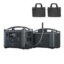 에코플로우 리버 프로 + 확장배터리 세트 캠핑용 파워뱅크 (720Wh 1800W 220V), 리버 프로 + 확장배터리 1개