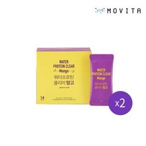 [모비타] 워터프로틴 클리어 망고맛 2박스 28포, 없음