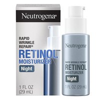 Neutrogena 뉴트로지나 주름 개선 안티에이징 페이스 나이트 크림 1온스 레티놀 히알루론산 함유 251607, Night Cream