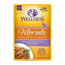 웰니스 캣 헬시 인덜전스 머셀 닭고기+닭간 85g, 단품
