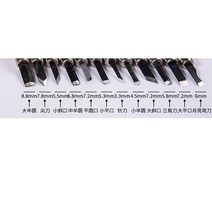 터닝툴DIY 상세한 손 도구 나무 조각 핸드 치즐 나이프 1 개 CNC 목공 라우터 마킹 기계 세트 가우징, 03 Typy 3 - 1PCS