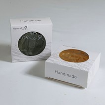 천연비누 창문 원형 화이트 1구 상자, 10개