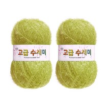 울클럽 별꽃수세미 만들기 DIY 고급수세미실 2볼세트, 159그린버터