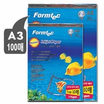 지류 묶음상품 폼텍 컬러잉크젯용지 A3 FP 30570 100매 ×3개