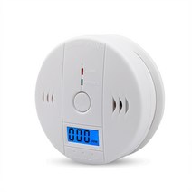 이산화탄소 경보기 측정기 연기 일산화탄소 홈 캠핑 co sensor lcd 가스 감지기, 하얀