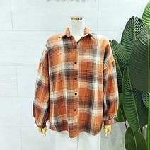 이랜드 [에잇컨셉]2023모직체크퍼프NB 루즈핏 남방 C22L7FNB001 (2컬러)_부천점