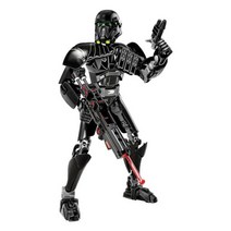 스타 워즈 빌드 가능 그림 Boba Fett Stormtrooper 다스 베이더 Kylo Ren Chewbacca 일반 Grievou 액션 피규어 Kids Boy Toy Gift, Imperial Death Troop