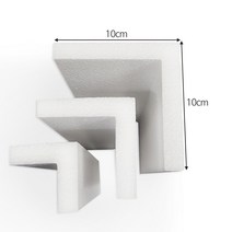 코너각대 ㄱ자스티로폼 완충재 가로세로 10cm 길이 30cm 60cm 90cm 10T15T20T 50개, 15T, 900mm