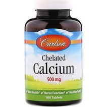 Carlson Labs 켈레이티드 칼슘 타블렛, 180개입, 1개