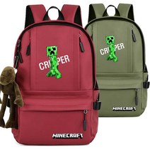 마인크래프 백팩/초등학생/중학생/고등학생/성인/아동/학원/노트북/가방/굿즈/캐릭터/크리퍼/스티브/앤더맨/던전스/레고/포지/Minecraft backpack/신학기/선물/배낭/2-1