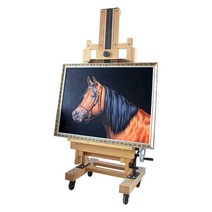 리프트 이젤 대형 화방 그림 거치대 화실