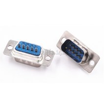 10Pcs RS232 직렬 포트 커넥터 DB9 남성 소켓/플러그 9 핀 구리 COM 소켓 어댑터
