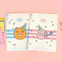 10개묶음 카카오프렌즈 해피모먼트 1-2 알림장 노트, 어피치