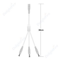 전원분배기 호환 5.5mm 2.1mm DC 전원 분배기 케이블 1 ~ 2/3/4/5/6/8 웨이 5V 12V 24V 어댑터 LED 스트립, 11 1 to 3 way white_03 5pcs