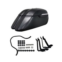 오토바이 배달용품 스트랩 배달박스 배달가방 BMW R18 용 대용량 새들백 잠금 및 열쇠 장식 액세서리 블랙 21L, 1.Black