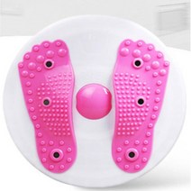 허리돌리기 운동기구 허리 운동 발지압 홈트 뒷구리살빼기 발판 복부비만 원판 헬스장 회전 트위스터 1인 가정용, 발지압 트위스트기 핑크