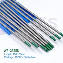 TIG 150/175mm 텅스텐 전극 용접봉 WT20 WC20 WL15 WL20 WP WZ8 ARC 용접기 용, 3.2mm_150mm x10PCS