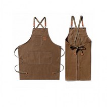 빈티지 까페 미술용 생활방수 앞치마 주방앞치마 바리스타앞치마 화방, 블랙