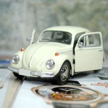 자동차다이캐스트 모형 수집 장식 자동차 car toys vintage beetle 선물, 하얀색