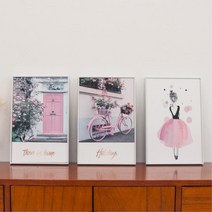 집 꾸미기 러블리 핑크 아이방액자 자녀방 카페 집들이선물 벽인테리어 장식