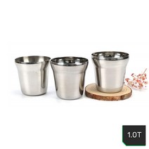 휴게소 식당 업소용 음수대 비치용 스텐 물컵 간편한사용 세척편한 깨지지않는