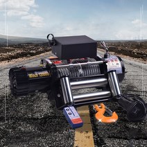 미니전동윈치 자동차윈치 차량윈치 12v24v 4000lb 전기 윈치 원격 제어 세트, 12v 4000lb