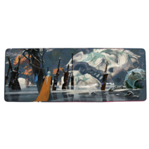 롤 LOL 디자인 마우스 패드 79종 시리즈 리그 오브 레전드 장패드 3mm 두께, 800x300mm + 3mm개, 형광 녹색 이오니아