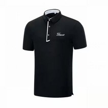 남성용 골프 반팔 티셔츠 맞춤형 유니폼 야외 루즈핏 쿨 빅 사이즈 탑 트렌드 여름 22, XXXL, 검은색