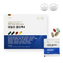 미쁨생활건강 데일리 멀티팩4 멀티비타민 미네랄 아이오딘 종합비타민 요오드 루테인 오메가3 건강기능식품 식약처인정 30포, 3통, 90포