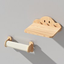 고양이 놀이터 캣폴 원룸 원목 투명 공간절약 diy 구름다리 캣타워 캣휠 호텔 공간박스 벽선반, 옵션1